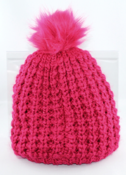 Name it - Mädchen - Grob-Strickmütze im Beanie-Style,   innen komplett gefüttert